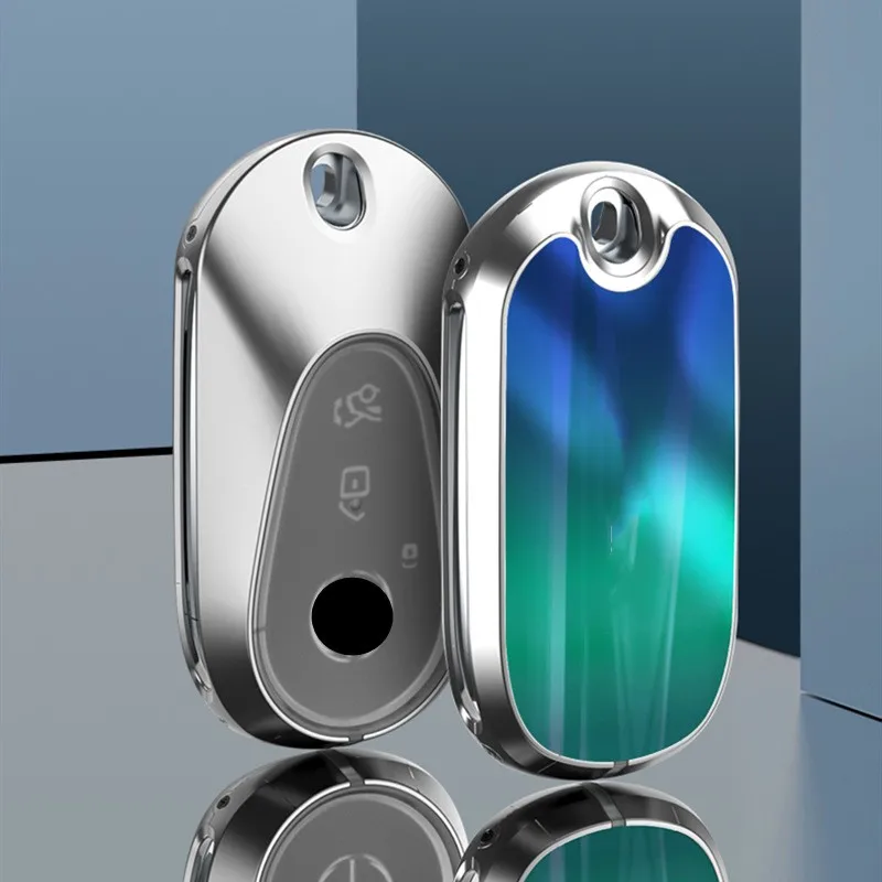 Чехол для автомобильного ключа для Mercedes Benz E300L C200C 260 S350 S400 S450 S500 Class S W223 W206, металлический держатель ключа, аксессуары