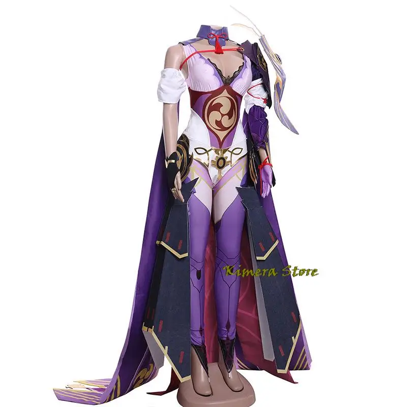 

Raiden Shogun Cosplay Costumes Genshin Impact End of the Oneiric Euthymia Cosplay Halloween Woman Raiden Shogun Costume Set