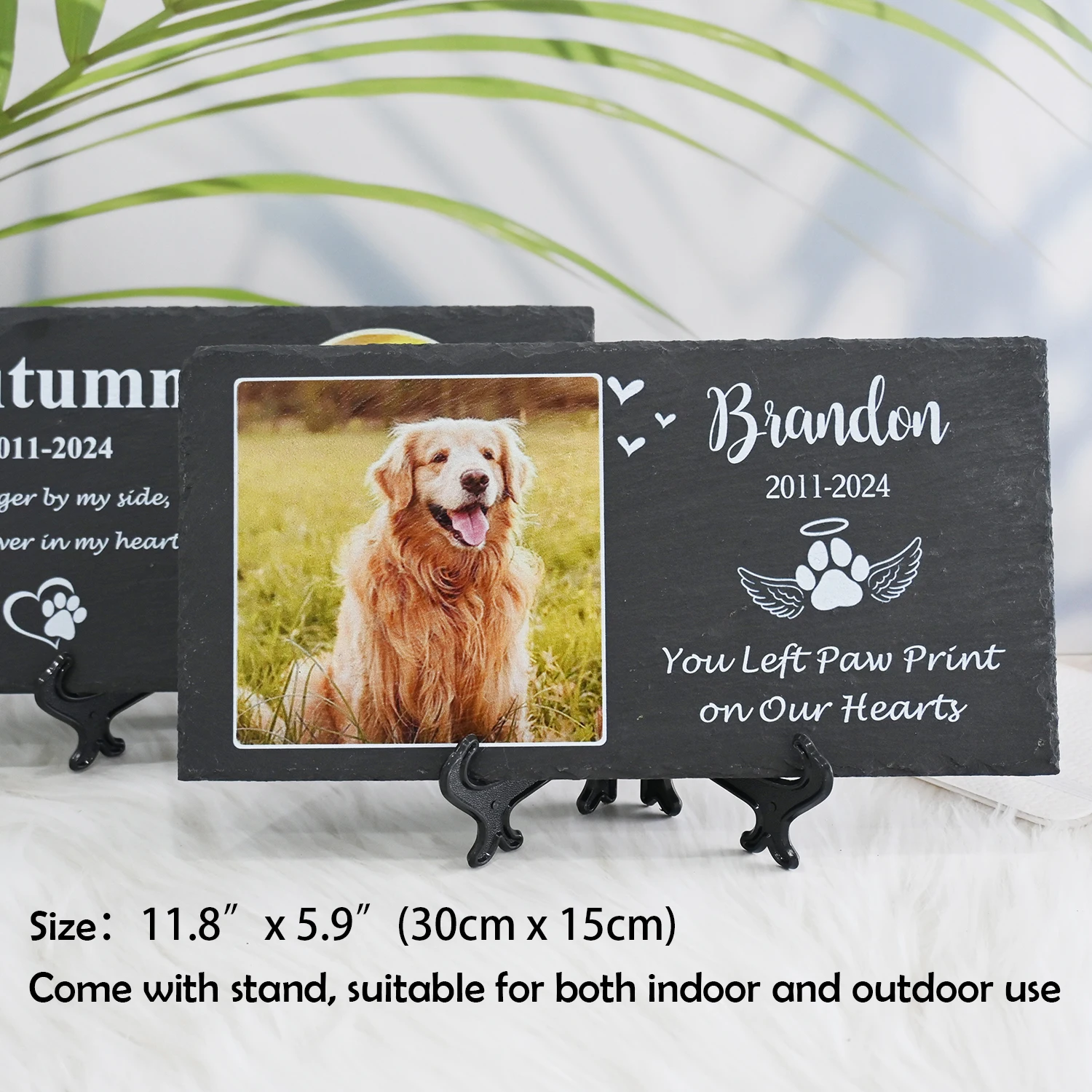 Pet Memorial Stones Personalized Pet Memorial Stone Large Memorial Garden Stone Printed with Photo Pet Loss Gifts Dog Cat Gift