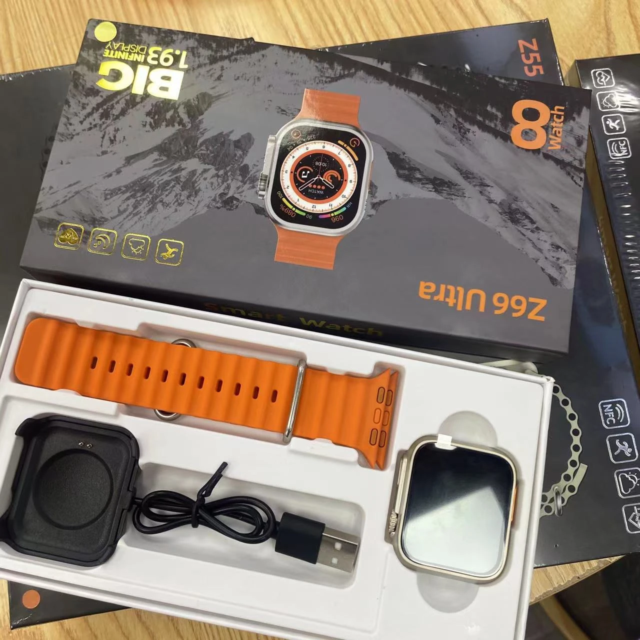 2023 Z66 Ultra Smartwatch Ecg Heartrate 1.93" Screen Series 8 Reloj