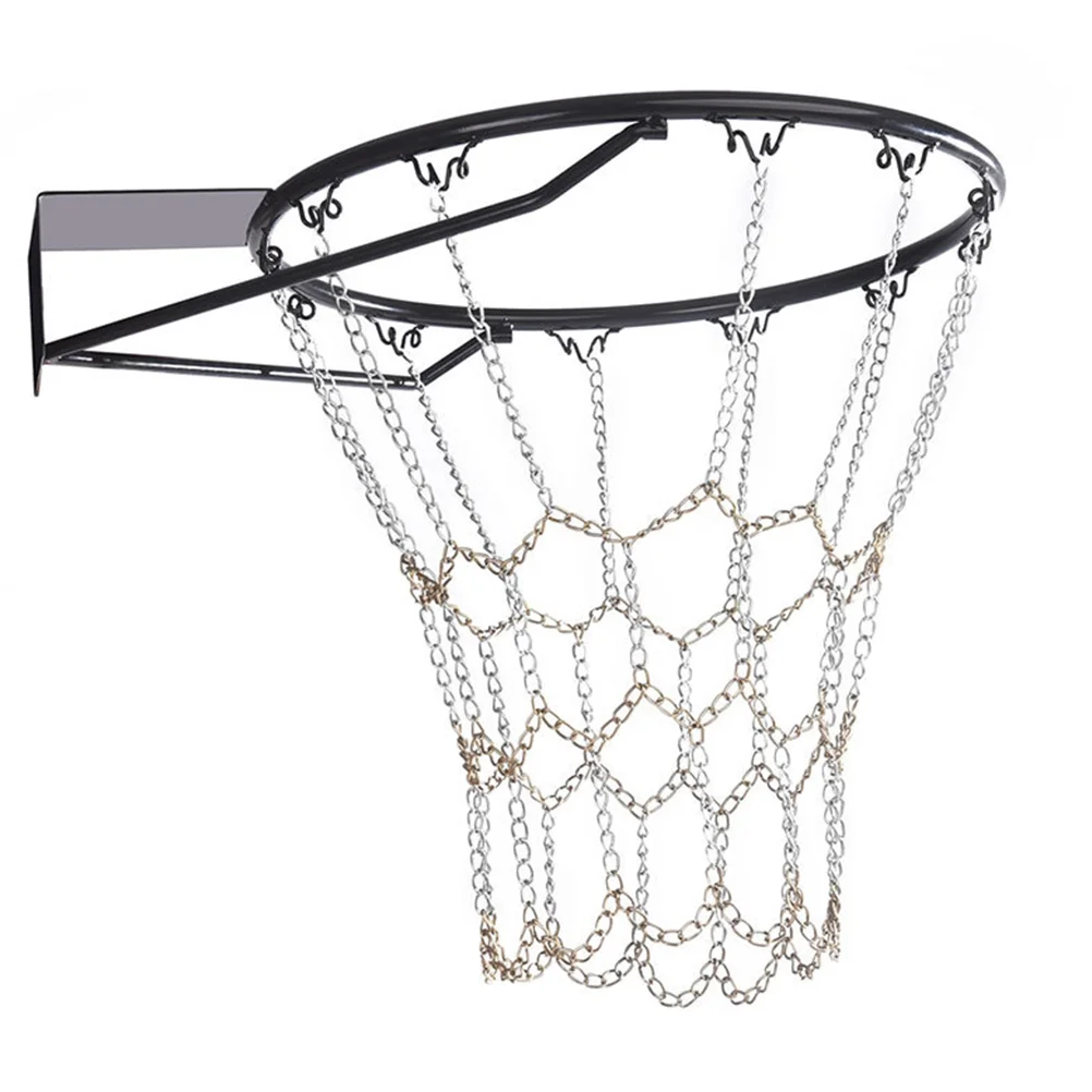 Practical Basketball Net Pocket Portable Iron Chain Basketball Net Storage Container for Home Outdoor