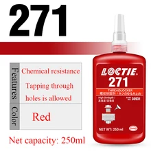 

High Temperature Anaerobic Adhesive Thread Locking Adhesive Loctite 271 Screw Sealing Locking Glue 770 7649 Catalyst
