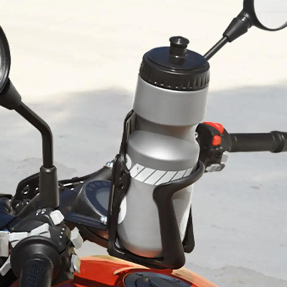 

Universal Bicycle Water Bottle Holder Adjustable Bicycle Water Bottle Holder with Rearview Mirror Mount Ideal for Motorcycle Mtb