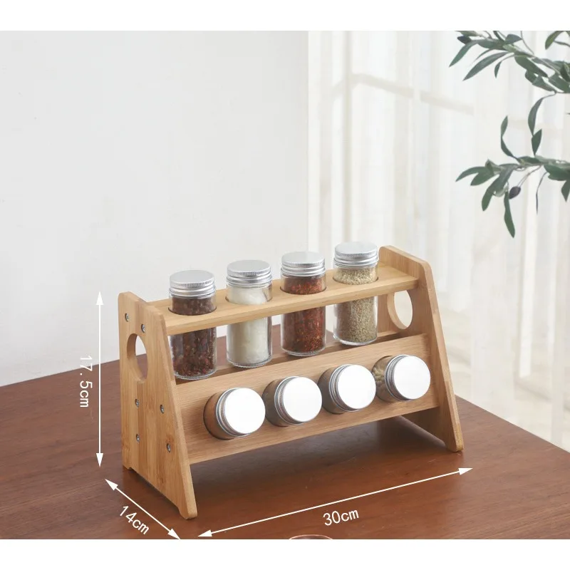 Présentoir à épices 8 pots compact solide