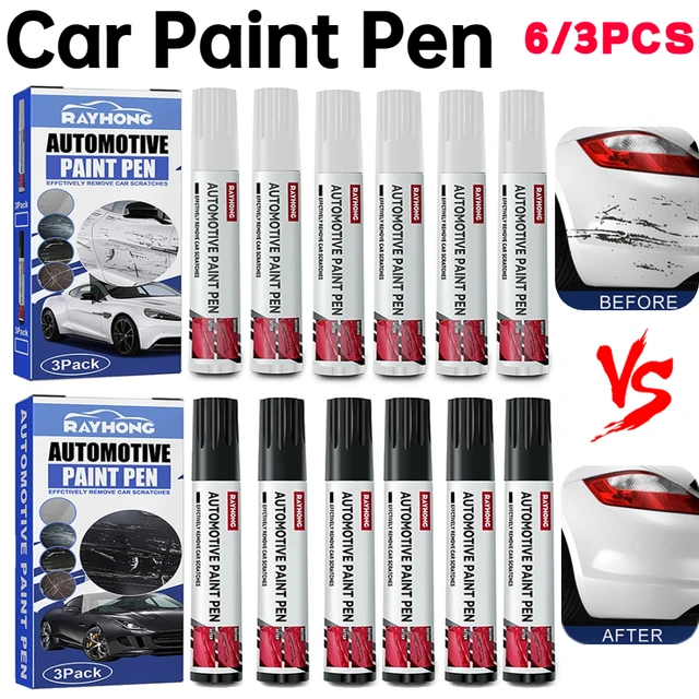 6/3PCS Car Scratch Remover Touch Up Paint Pen for Cars Paint Pencil  Black/White Tire Marker Car Scratch Repair Maintenance Tool - AliExpress