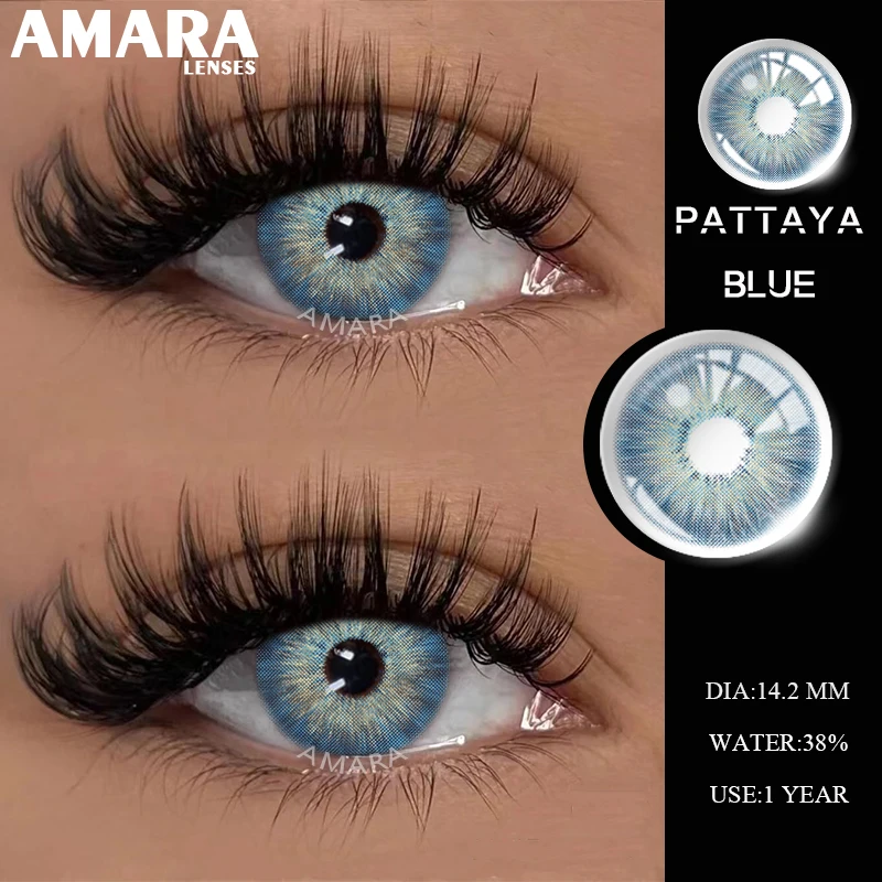 Myopia Colored Contact Lenses for Eyes With Diopters Prescription