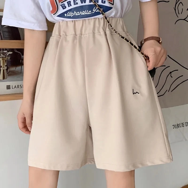 golf shorts Summer Women Cycling Shorts Sweet Casual Harajuku Cotton Sports Loose Wide-leg Elastic Fitness Shorts Pattern Clothing Aesthetic hotpants