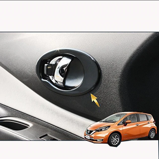 For Nissan Note E12 Versa Note Car Exterior Stickers Door Handle Cover  2013~2019 Luxurious Chrome Carbon Fiber Car protection - AliExpress