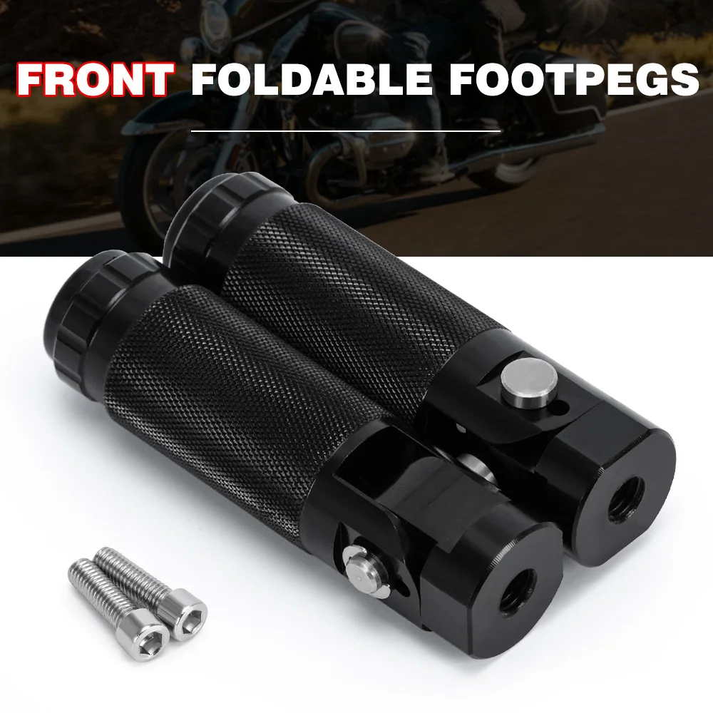 Motorcycle Footpegs CNC Aluminum Motor Bike Universal Folding Footrests Foot Pegs Premium Rear Foot Pedals motorcycle accessories,motorcycle foot pedals,motorcycle footrests Frepose Pieds Moto