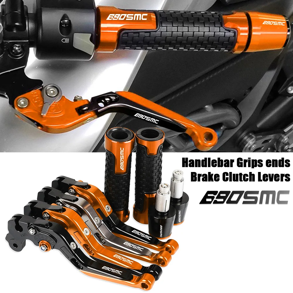 

For 690SMC 2008 2009 2010 2011 2012 2013 Motorcycle Brake Clutch Levers Non-slip Handlebar knobs Handle Hand Grips