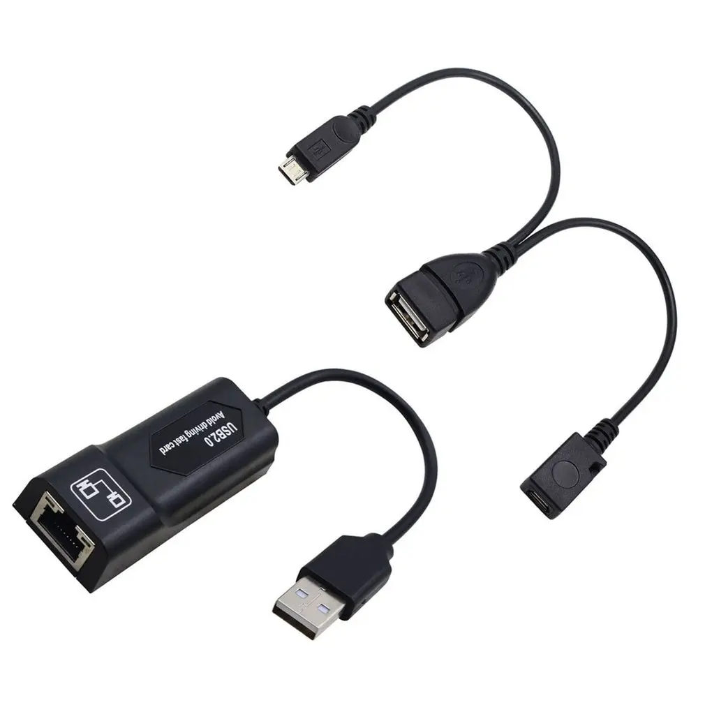 

Адаптер локальной сети для AMAZON FIRE TV 3 или STICK GEN 2 или 2, адаптер Mirco OTG USB 2,0 к адаптеру RJ45/2X комбинированный кабель