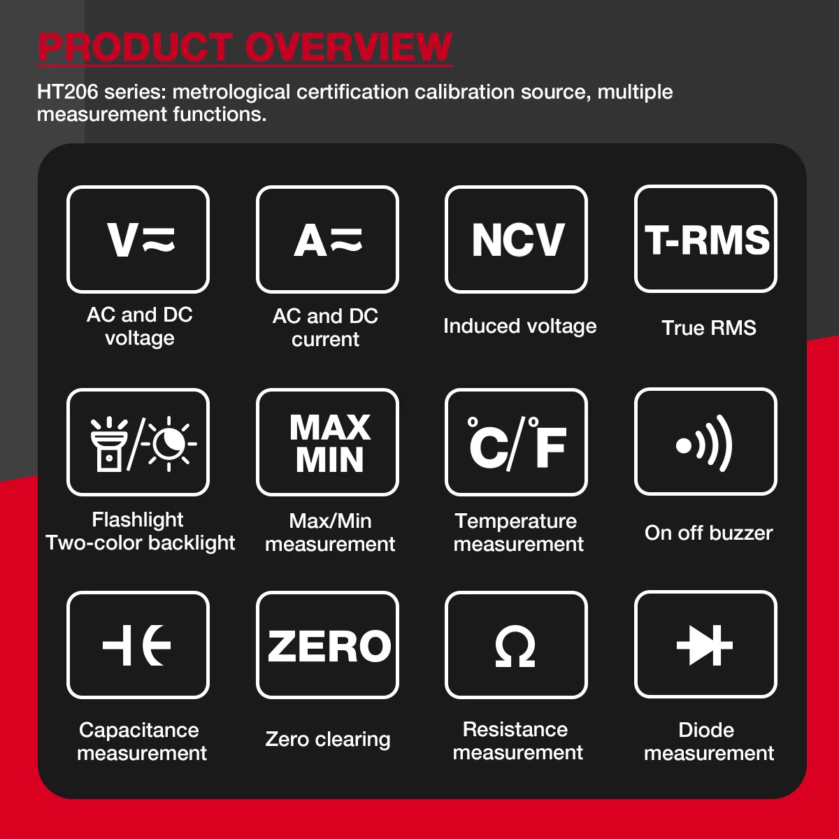 Digital Clamp Meter Multimeter Pinza Amperimetrica True RMS High Precision Capacitance NCV Ohm Hz Tester