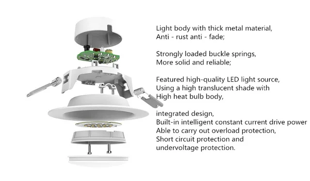 Yeelight original led downlight quente amarelo/branco frio redondo led teto  recesso luz para xiaomi kits de casa inteligente - AliExpress