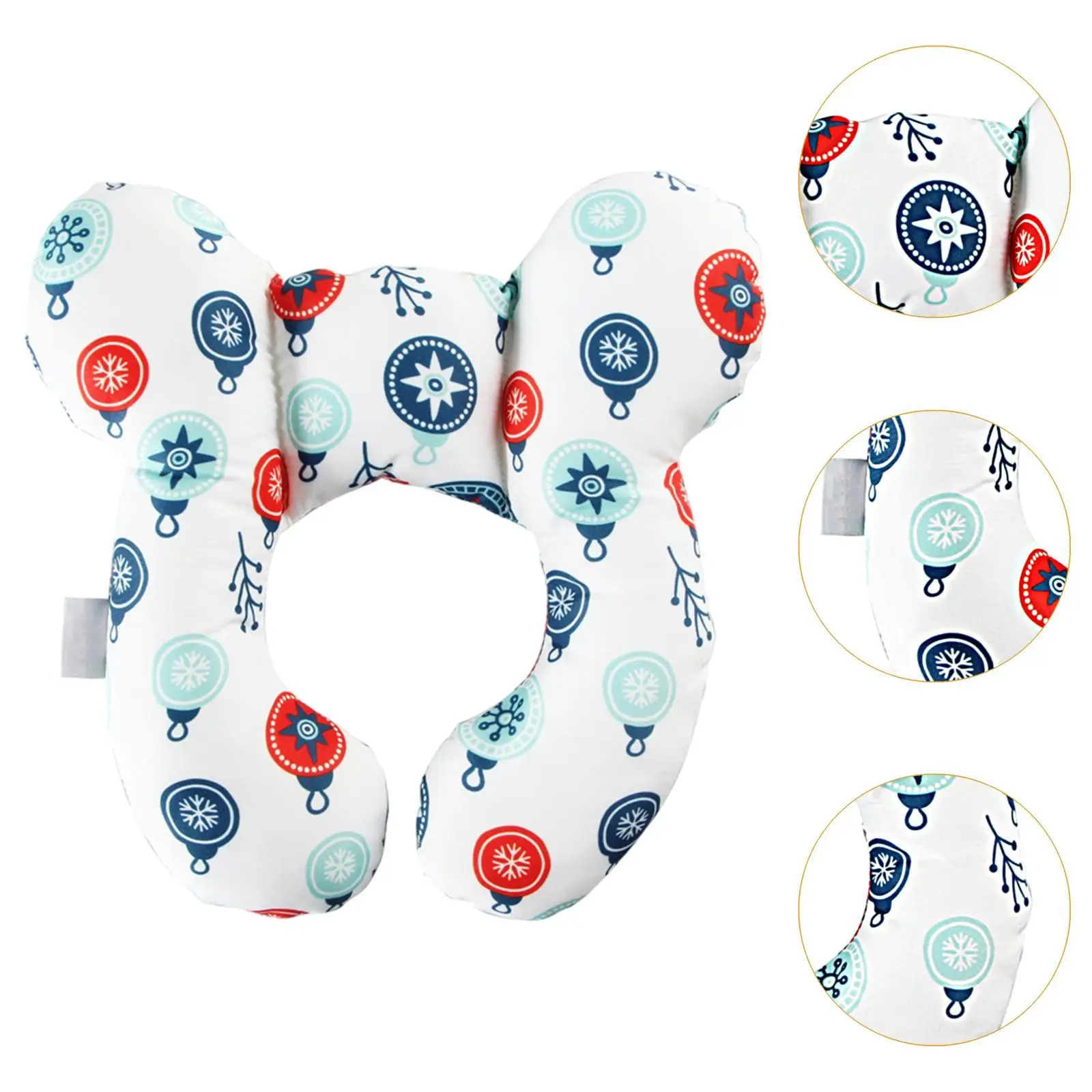 Baby Neck Pillow Ergonomic Headrest Soft Head and Neck Support Pillow for Pushchair Travel Car Seat Stroller 0-2 Years Old Baby