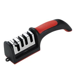 Premium Four - Stage Knife Sharpener with Tungsten Steel, Diamond, and Ceramic Stones (1PC)