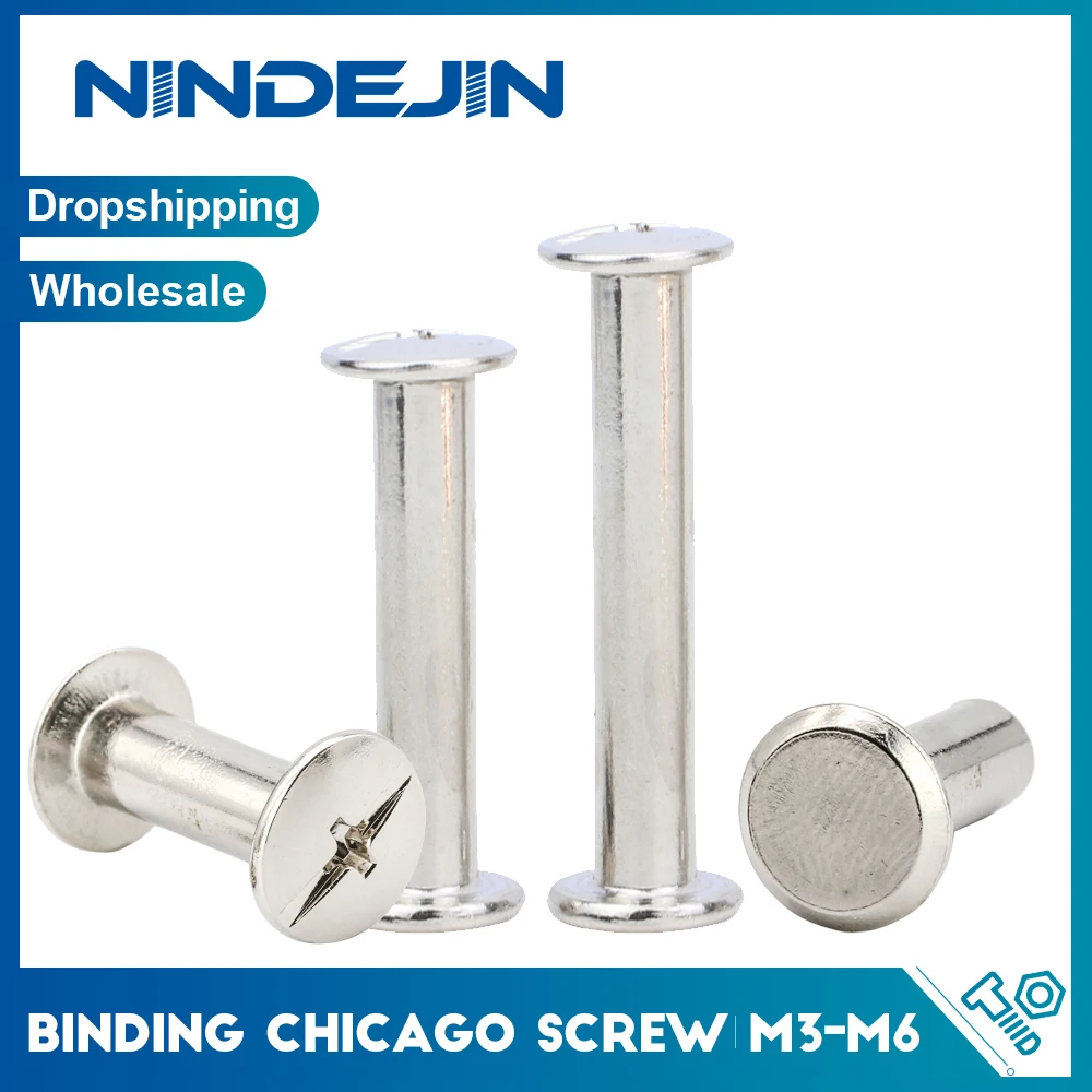 NINDEJIN-Chicago-Binding-Screws-M3-M4-M5-M6-Stainless-steel-Phillip ...