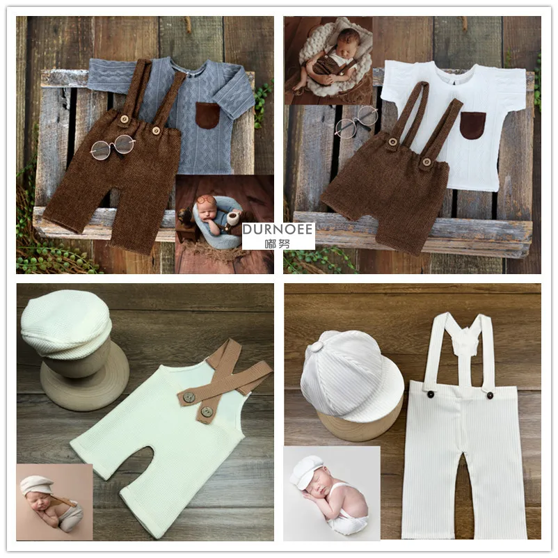 Baby Outfits New Born Photography Props Baby Boy Romper Fotografie Accessoires