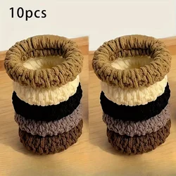 Versatile 10 - Pack Seamless Braided Hair Ties - Fashionable Updos & Secure Ponytails in 5 Trendy Colors (MULTI)