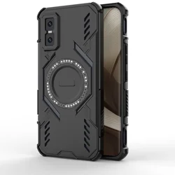 Enhanced Matte PC TPU Shockproof Protective Case with Heat Dissipation and Magnetic Features for Infinix GT 30 Pro (DJ- Black)