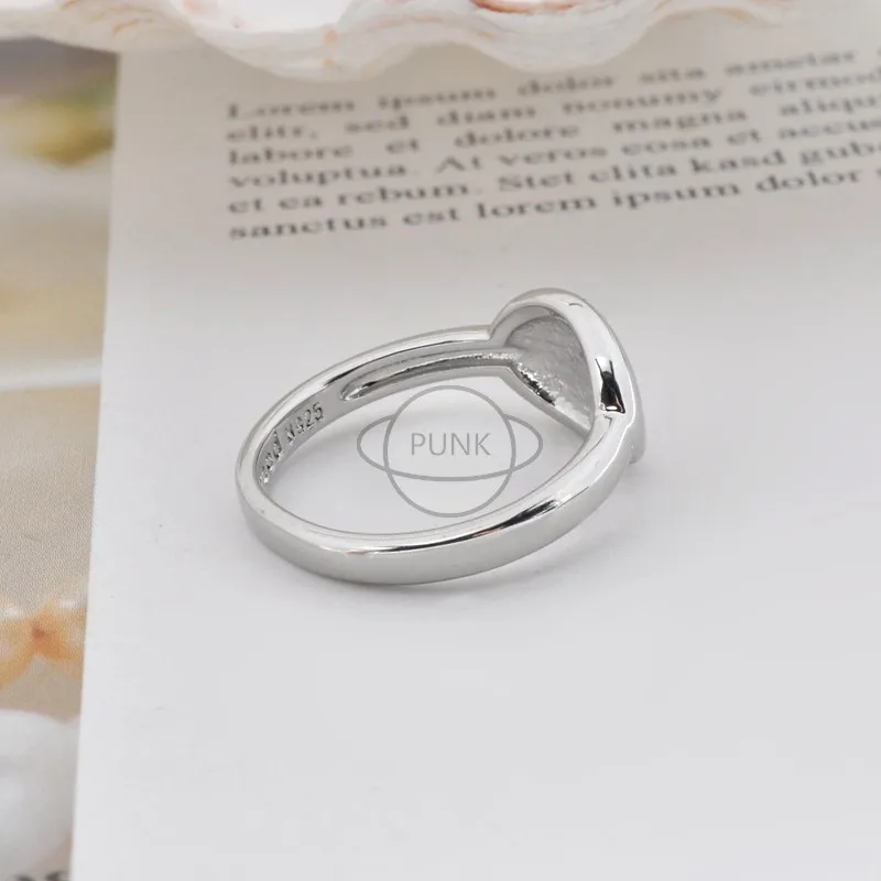 

New Gold and Silver Button Saturn Engraved Ring, Simple and Popular for Men and Women