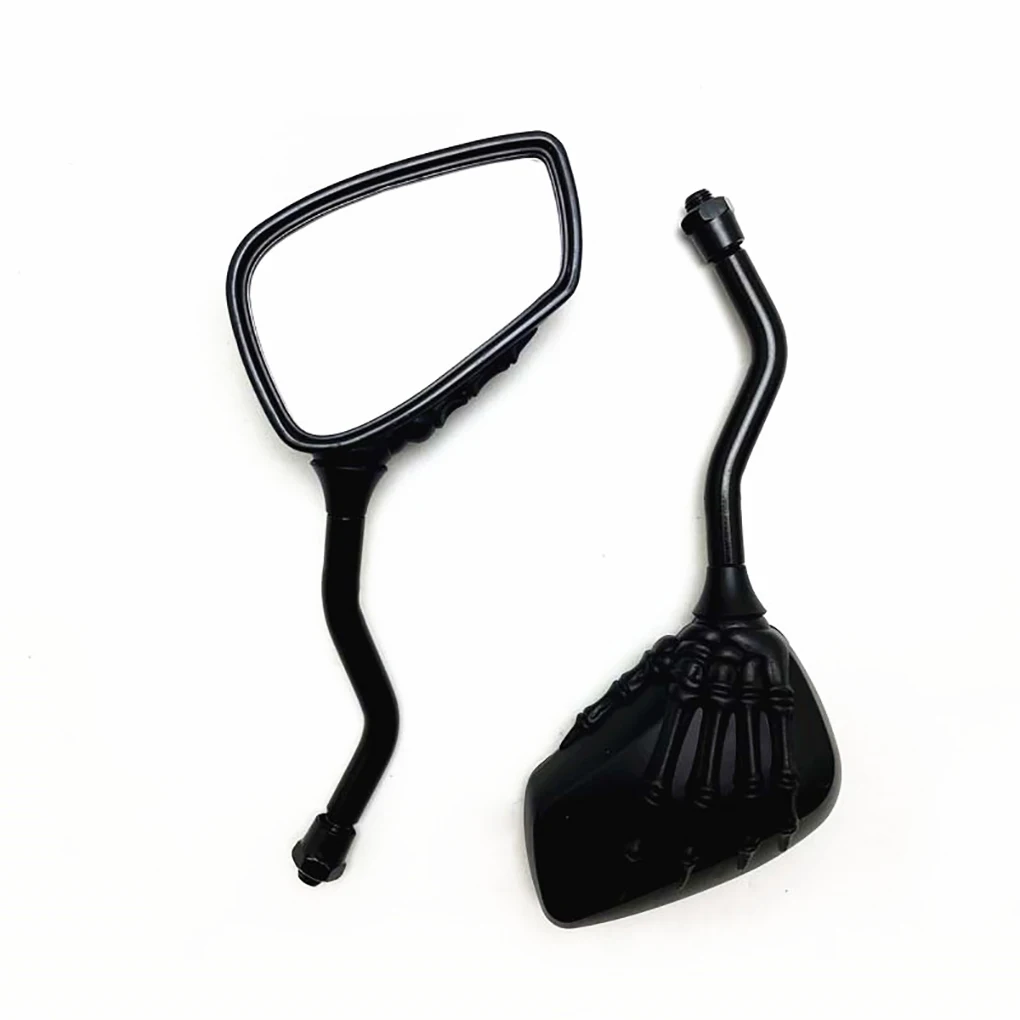 

Pack of 2 Motorcycle Mirrors Ghost Claw Chic Design 360 Degree Rotation Rear View Wide Angle Vision Rear View Mirror