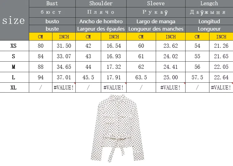Damen Schicker Frühlings-Freizeitanzug mit Polka Dots, Schnürbluse mit Einzelknopfleiste + Midihose mit Reißverschluss, Modischer Vintage-Anzug für Damen – Detail 1