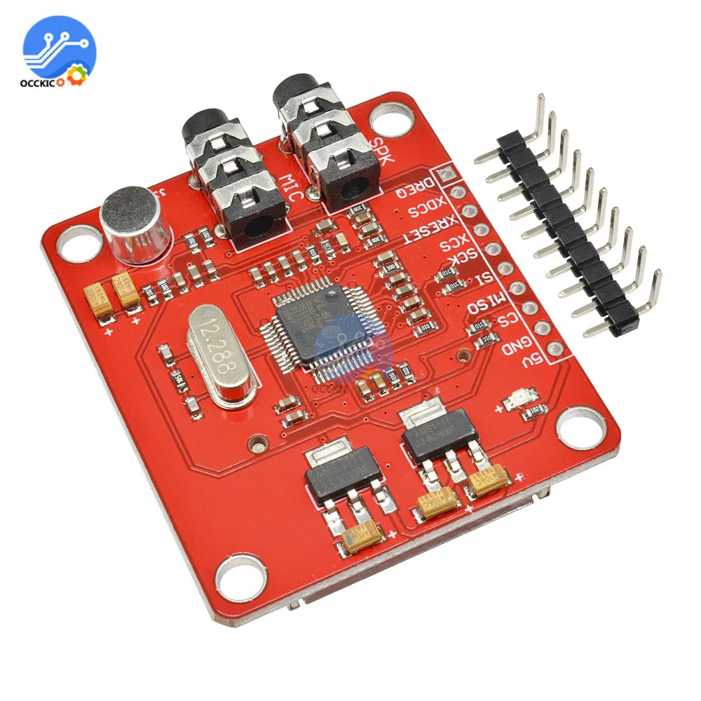 VS1053 MP3 Module Breakout Board With Card Slot VS1053B Ogg Real-time Recording MP3 Player Shield Record for Arduino
