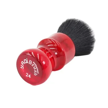 Pennello da barba bagnato Yaqi 24mm Rubino Smoking Knot Barbearia Pennello da barba Regalo di compleanno per il fidanzato 1
