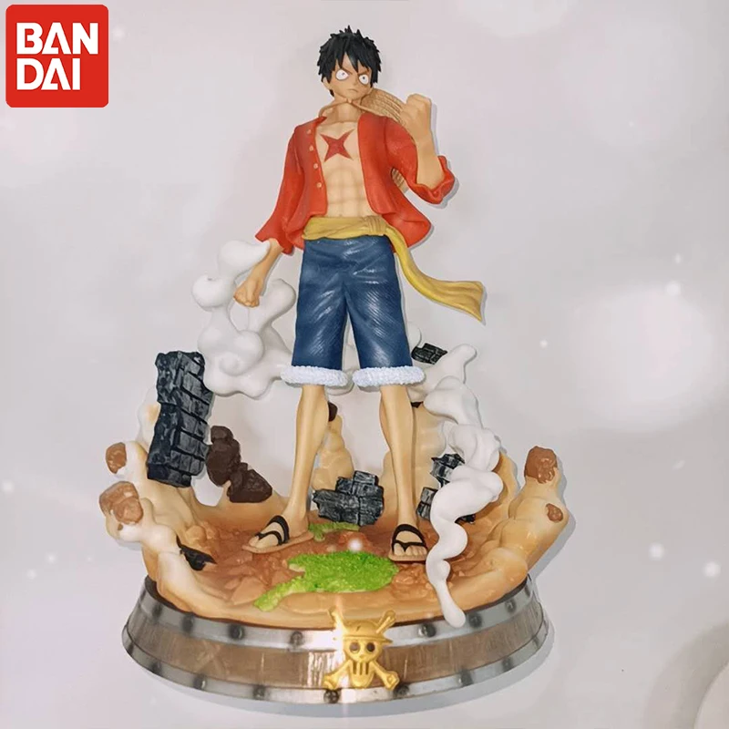 

Anime One Piece Figurine Luffy PVC Statue Action Figure 25cm Monkey D Luffy Classic Smiley Model Toy For Kids Christmas Gift