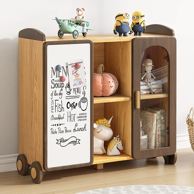 

Bookcase Environmental Protection Cartoon Storage Cabinet Primary School Student Bookcase Small Apartment Bookshelf