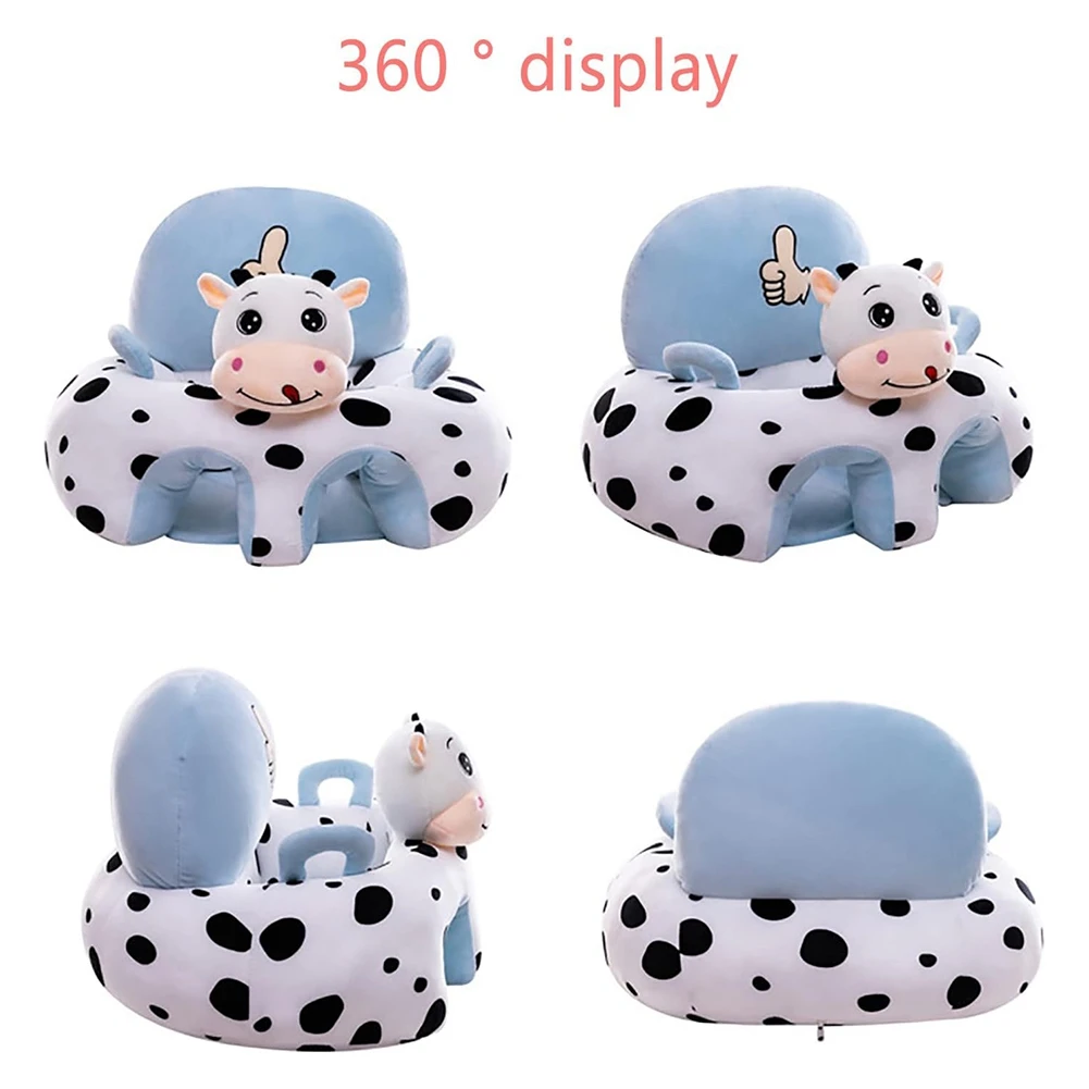 Sedia di Supporto per Bambini A36T, Morbida Sedia in Peluche a Forma di Animale Cartoon, Seduta per Imparare a Stare Seduti - immagine 3