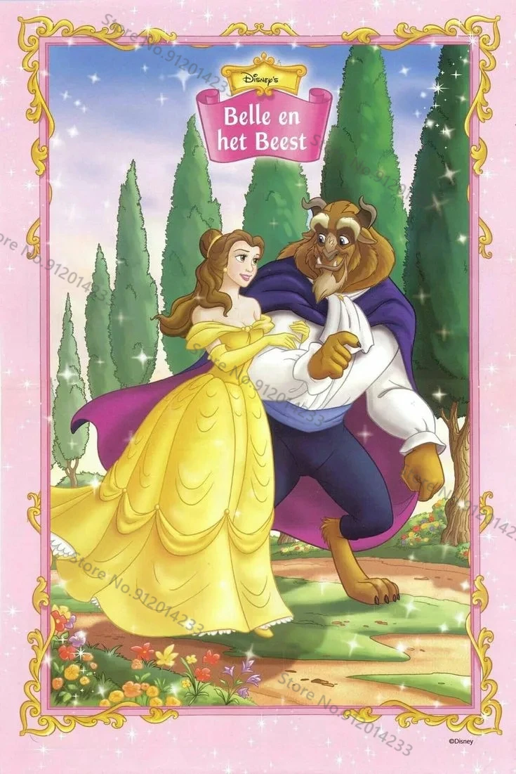 5D Diamond Embroidery Disney Cartoon Beauty And The Beast Picture DIY Diamond Painting Handmade Cross Stitch Kit Home Decor Gift