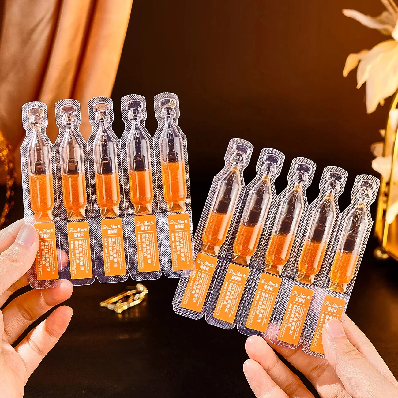 30pcs Korean Astaxanthin Hyaluronic Acid Facial Essence Kit Collagen Moisturizing Rejuvenation Vitamin C Skin Care Beauty Health