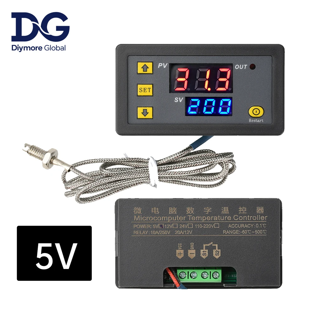 Controlador de temperatura, STC-1000 Controlador de temperatura digital con sensor de Controlador de temperatura, STC-1000 Controlador de temperatura digital con sensor de