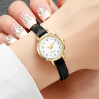 Femmes montres mode petit cadran Roma dames bracelet en cuir montre à Quartz Reloj Mujer filles horloge cadeau 4