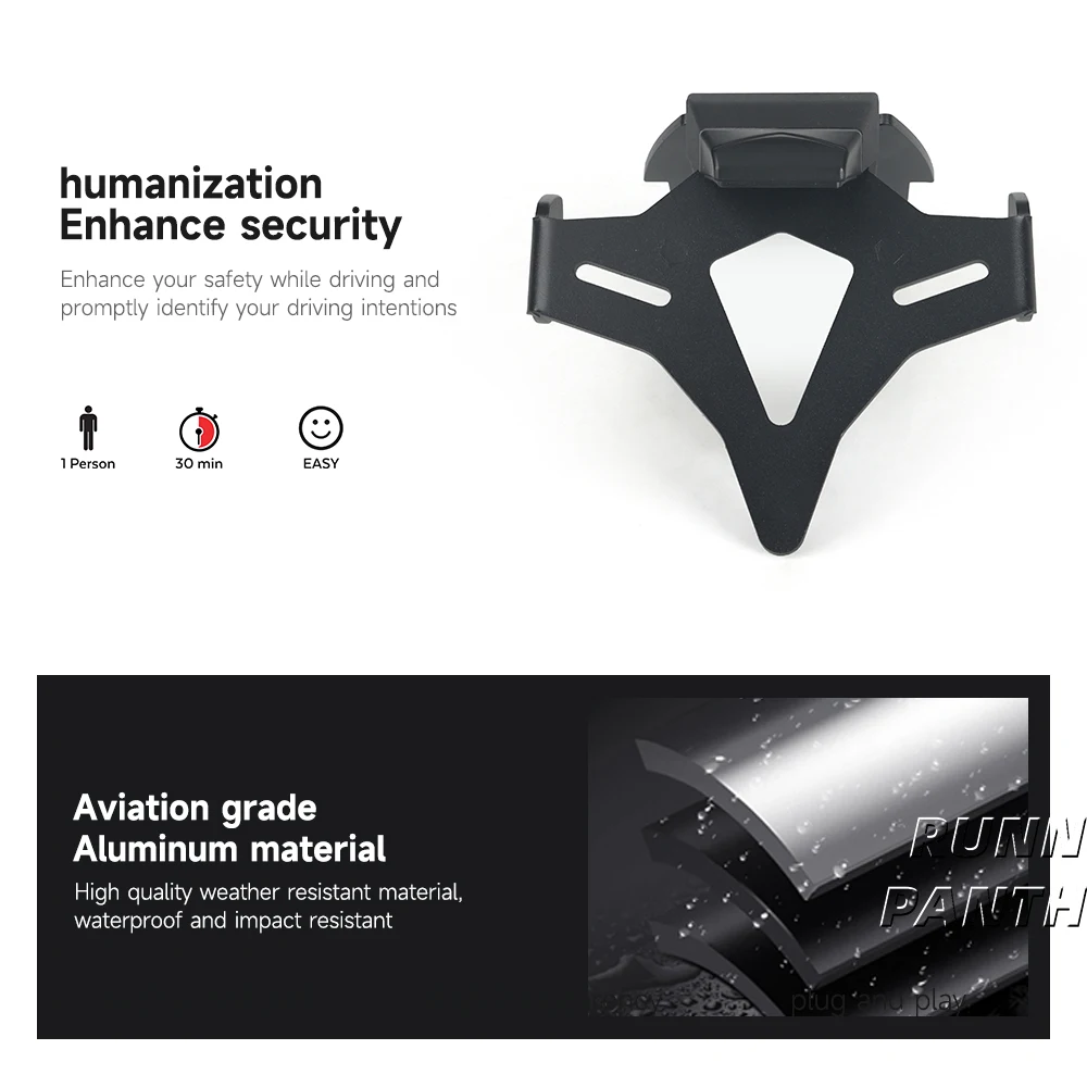 오토바이 후면 쇼트 테일 주식 번호판 거치대 테일 스톡 프레임 브래킷, 스즈키 GSX-S1000 GSX S1000 2022-