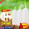 Condiment Squeeze Sauce Bottles Kitchen Hot Sauces Olive Oil Bottles Ketchup Mustard Dispensers Kitchen Accessories Gadgets 2