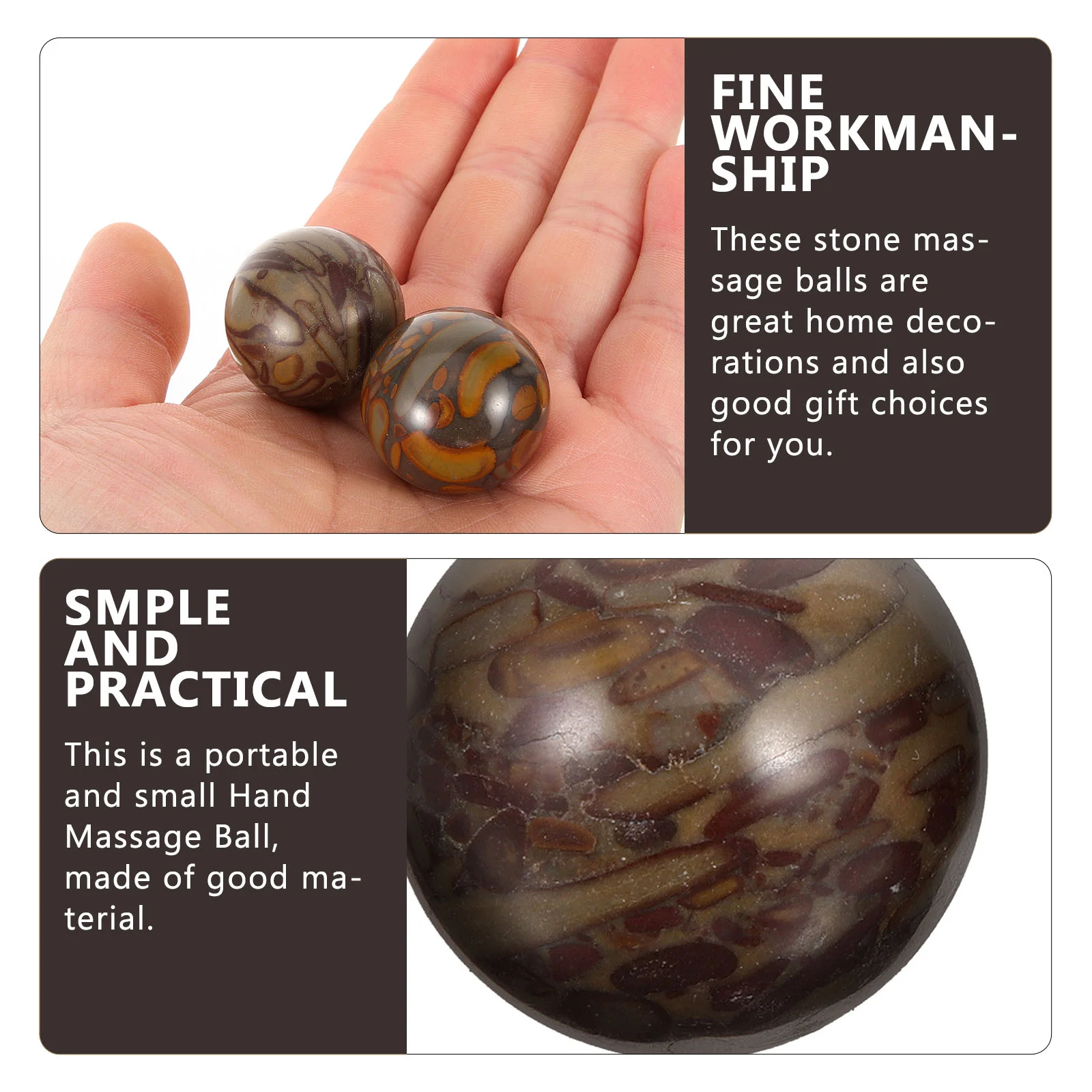 Рисунок 3 - ручные массажные шарики с камн