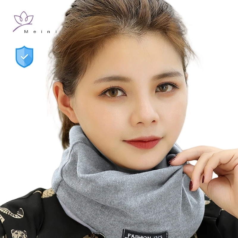 전자기 방사선 보호 100% 실버 섬유 안감 니트 캡, 전화, 컴퓨터 EMR 차폐, 갑상선 보호 스카프