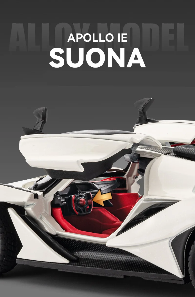 その他 APOLLO LIMITED ver 1:24 Apollo IE Intensa Emozione Alloy Sports Car Model Diecast