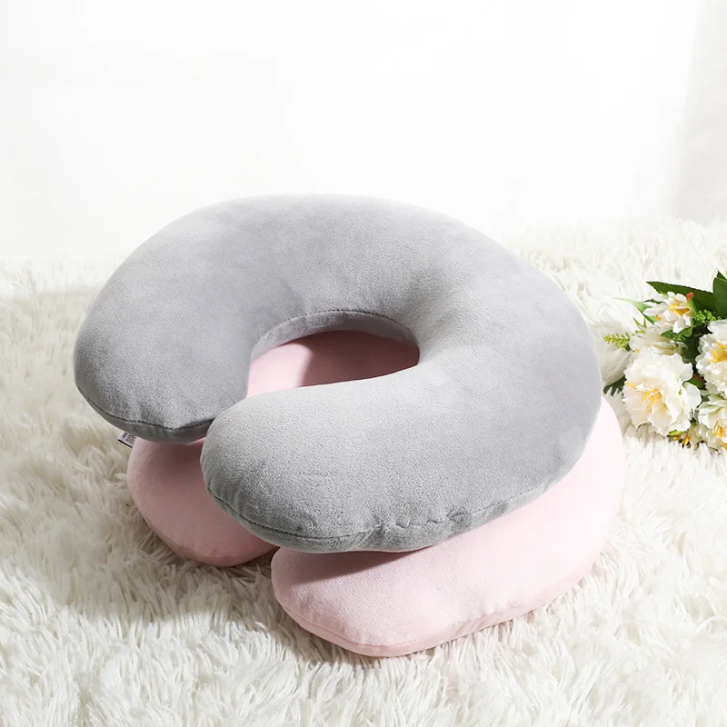

U-shaped Pillow Slow Rebound Neck comfortable Pillow Convenient For Carrying Office Lunch Break U-shaped Pillow Memory Cotton