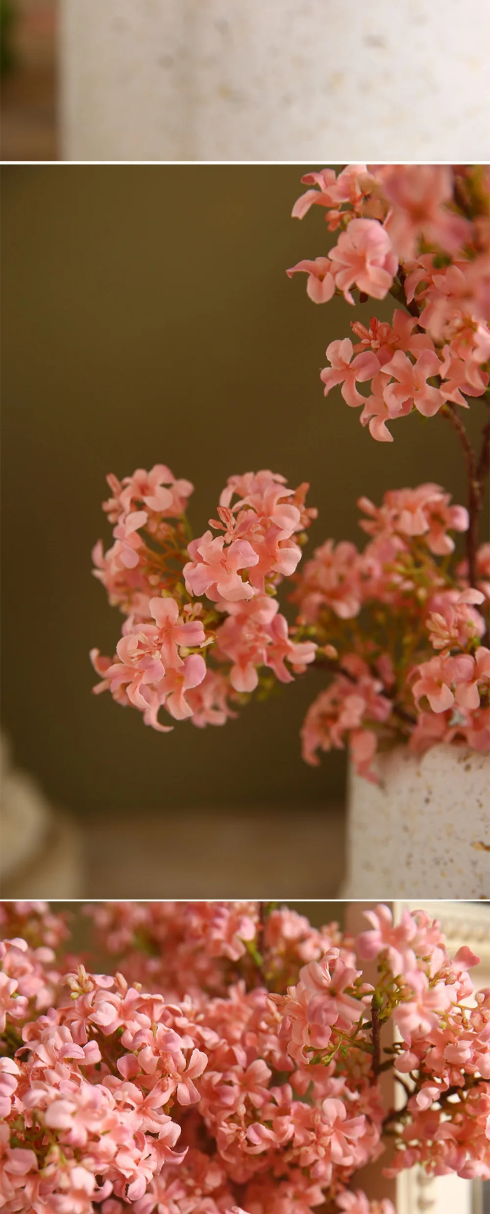 Retro 70 cm Künstliche Flieder-Blume Florale Dekoration Simulierte Künstliche Pflanzen Rosa Kunstblumen Wohnzimmer-Ornamente – Detail 17