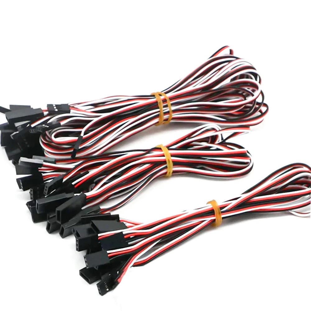 Assortiment de 20 fils de liaison RC avec connecteurs, parfait pour projets électroniques.