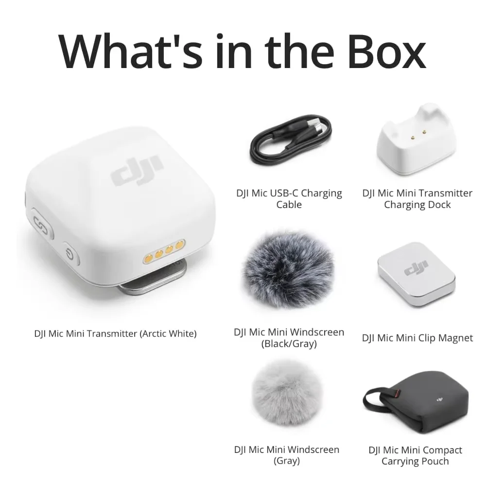 DJI Mic Mini 美品 予約】DJI Mic Mini（1 TX + 1 RX） - セキドオンラインストア