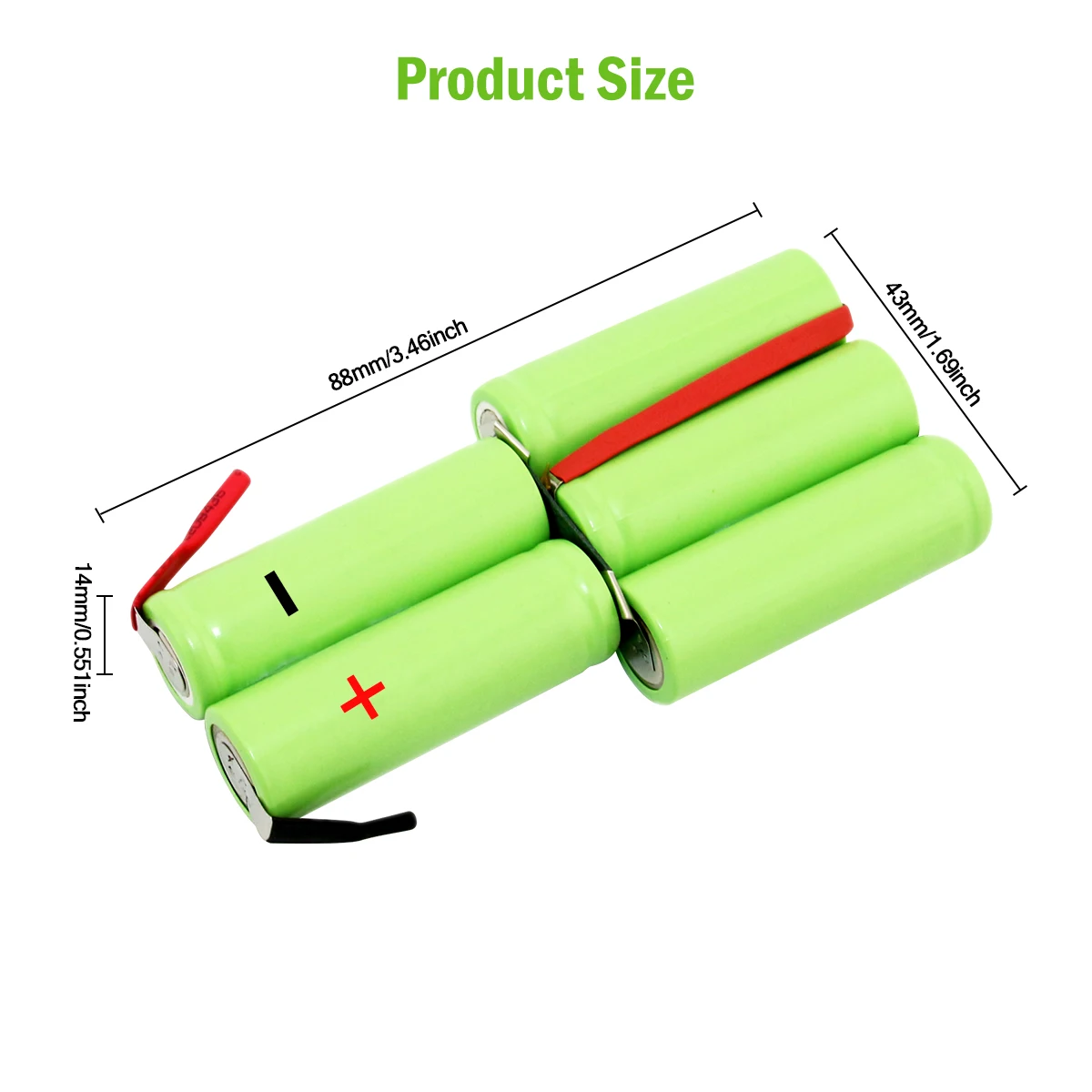High-Capacity 6V Ni-MH Rechargeable Phone Battery - 700mAh to 1200mAh