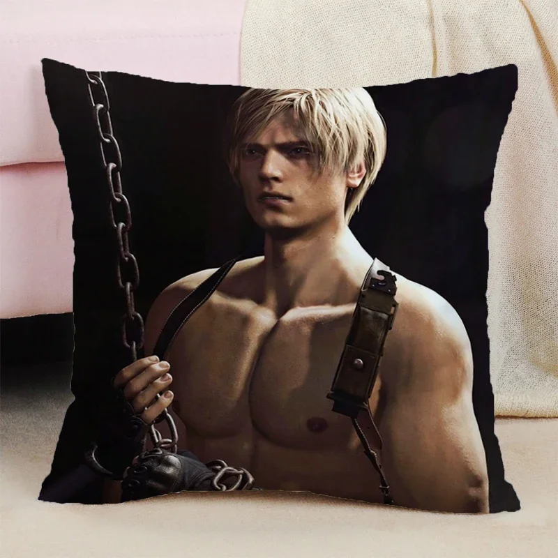 

Роскошный чехол для подушки Leon Kennedy с двусторонним принтом Детские подушки и Чехлы Декоративные наволочки 45x45 наволочки для дивана