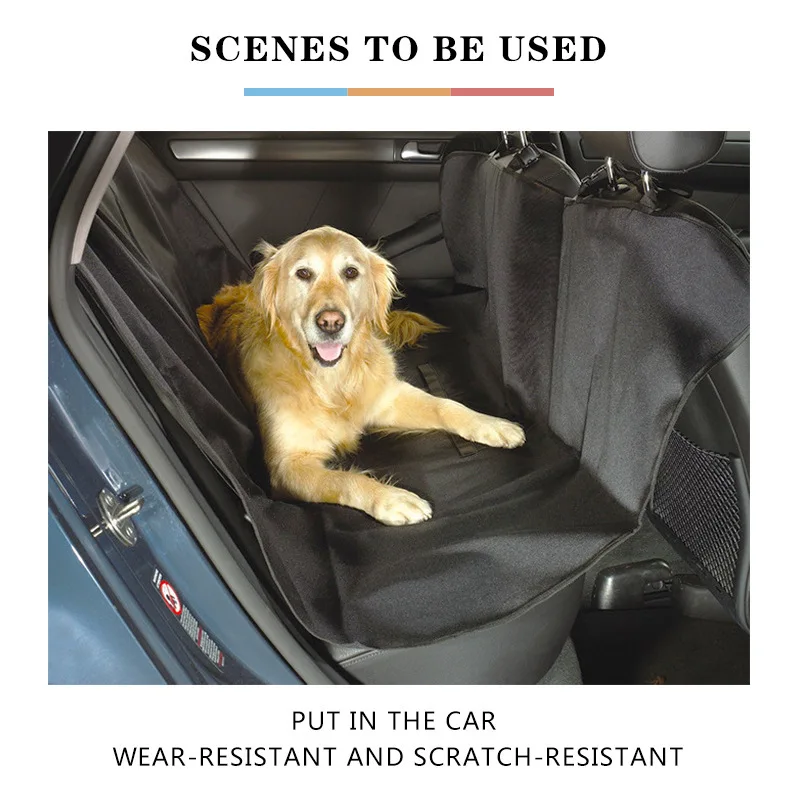 Dog Car Seat Cover Waterproof Pet Carrier Backseat Cushion Mat for Dogs Folding Cat Hammock Trunk Rear Back Seat pet accessories car seat cover pet carrying bag pet cargo cover dog seat cover dog car seat pet supplies pet mat blanket