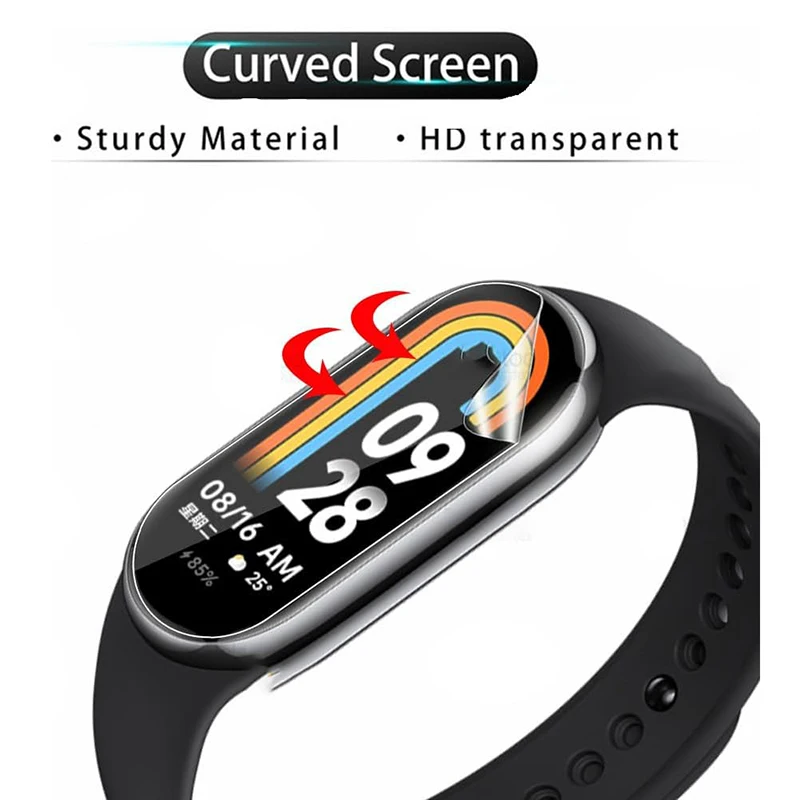 5/10 pezzi pellicola idrogel per Xiaomi Mi Band 10 9 protezione dello schermo pellicole protettive morbide per Miband10 Miband9 Smart Band accessori - immagine 4