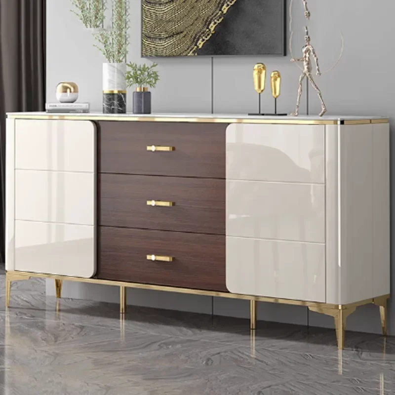 Rack Storage Complete Cabinet Wood White Sheets Luxury Nordic Kitchen Cabinet Closet Tall Modern Armoire De Rangement Furniture 2