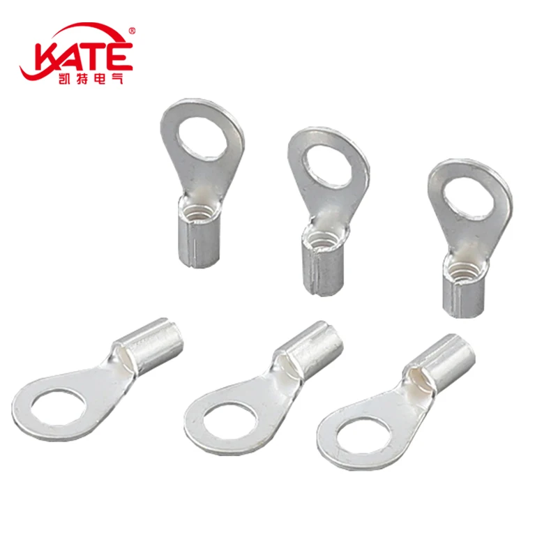 pces conector anel tipo conector de cabo terminal conector eletrico terminal friso awg 02